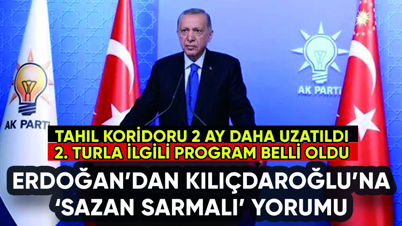 Erdoğan'dan Kılıçdaroğlu'na 'sazan sarmalı' yorumu