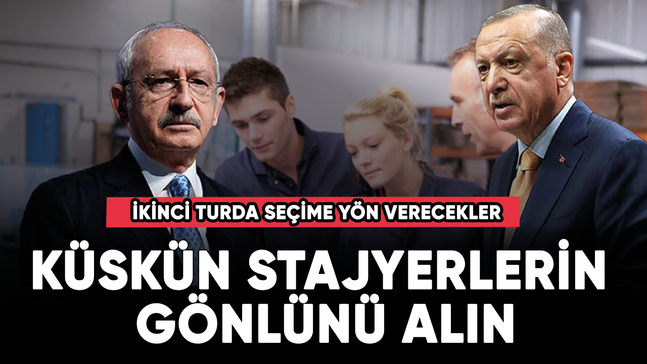 Küskün stajyerlerin gönlünü alın