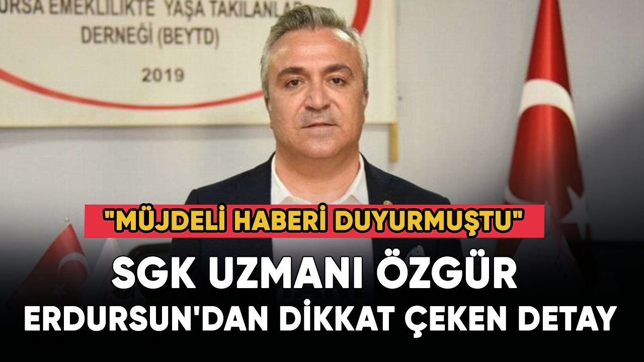 "Müjdeli haberi duyurmuştu" Özgür Erdursun'dan dikkat çeken detay