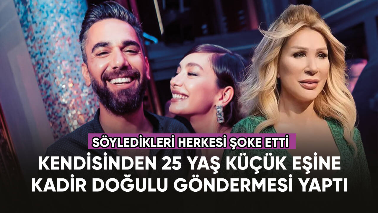 Seda Sayan kendisinden 25 yaş küçük eşine Kadir Doğulu göndermesi yaptı