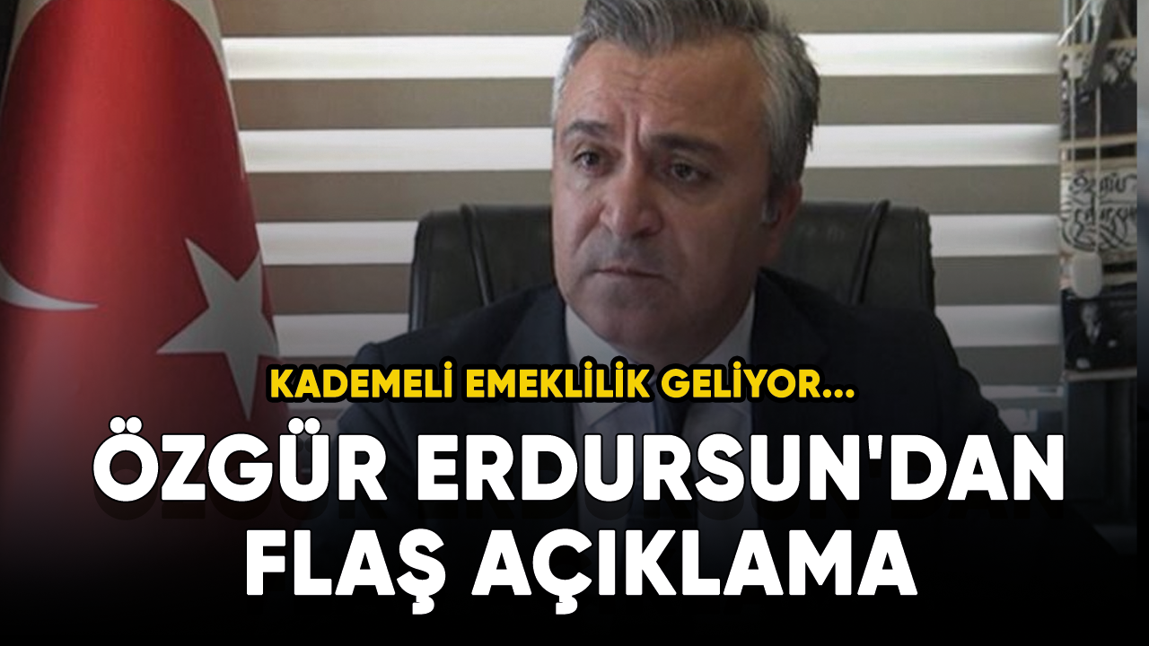 Son dakika... Özgür Erdursun'dan flaş açıklama