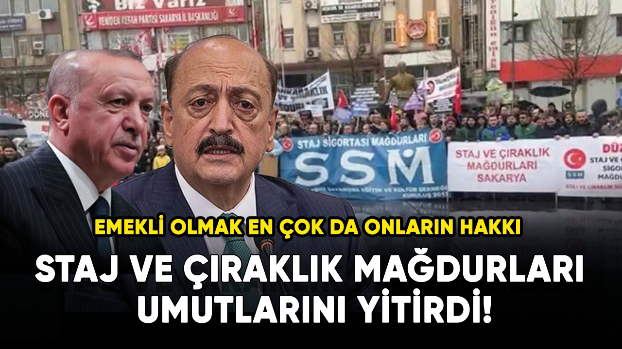 Staj ve çıraklık mağdurları umutlarını yitirdi! Emekli olmak en çok da onların hakkı