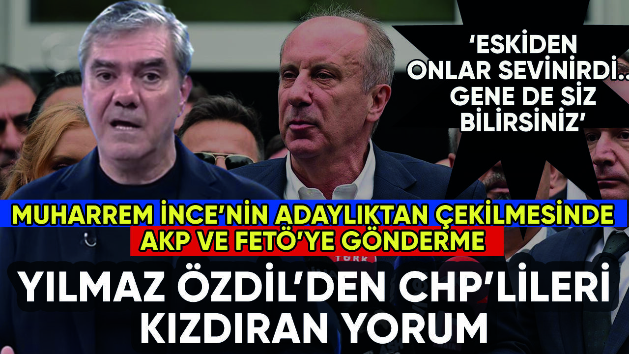 Yılmaz Özdil'den CHP'lileri kızdıran yorum: Gene de siz bilirsiniz...