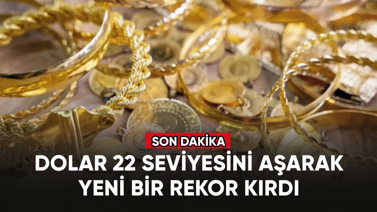 Dolar 22 seviyesini aşarak yeni bir rekor kırdı