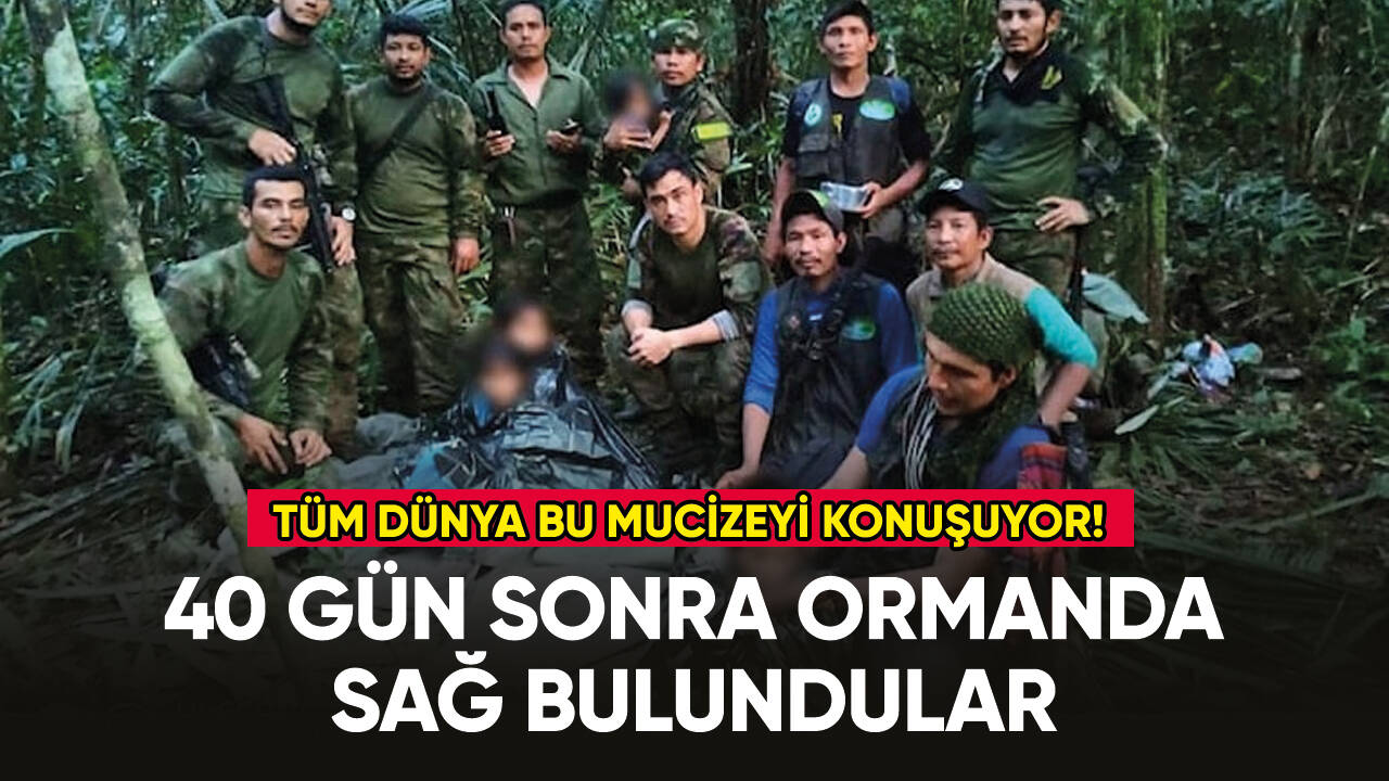 Düşen uçaktaki 4 çocuk 40 gün sonra ormanda sağ bulundu