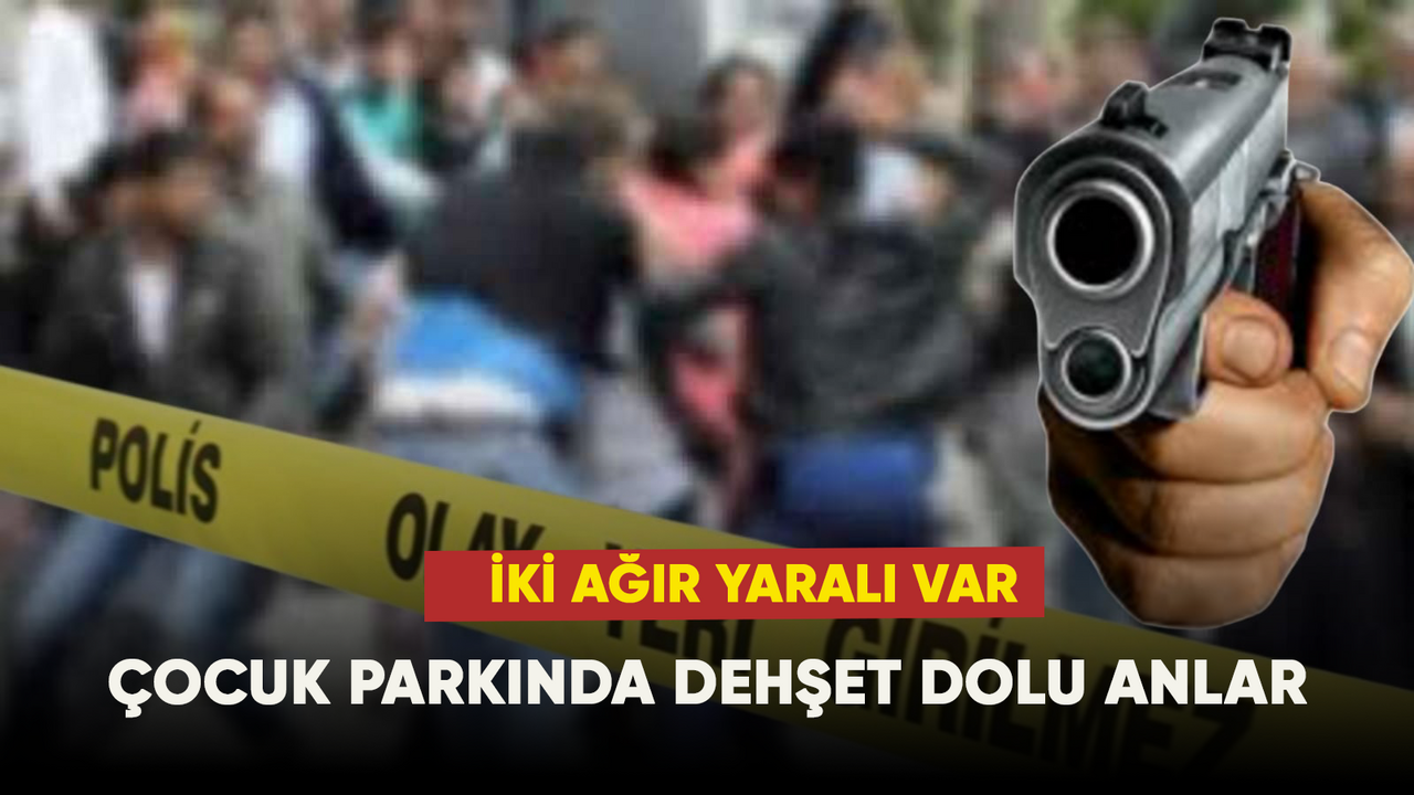 Çocuk parkında dehşet dolu anlar!