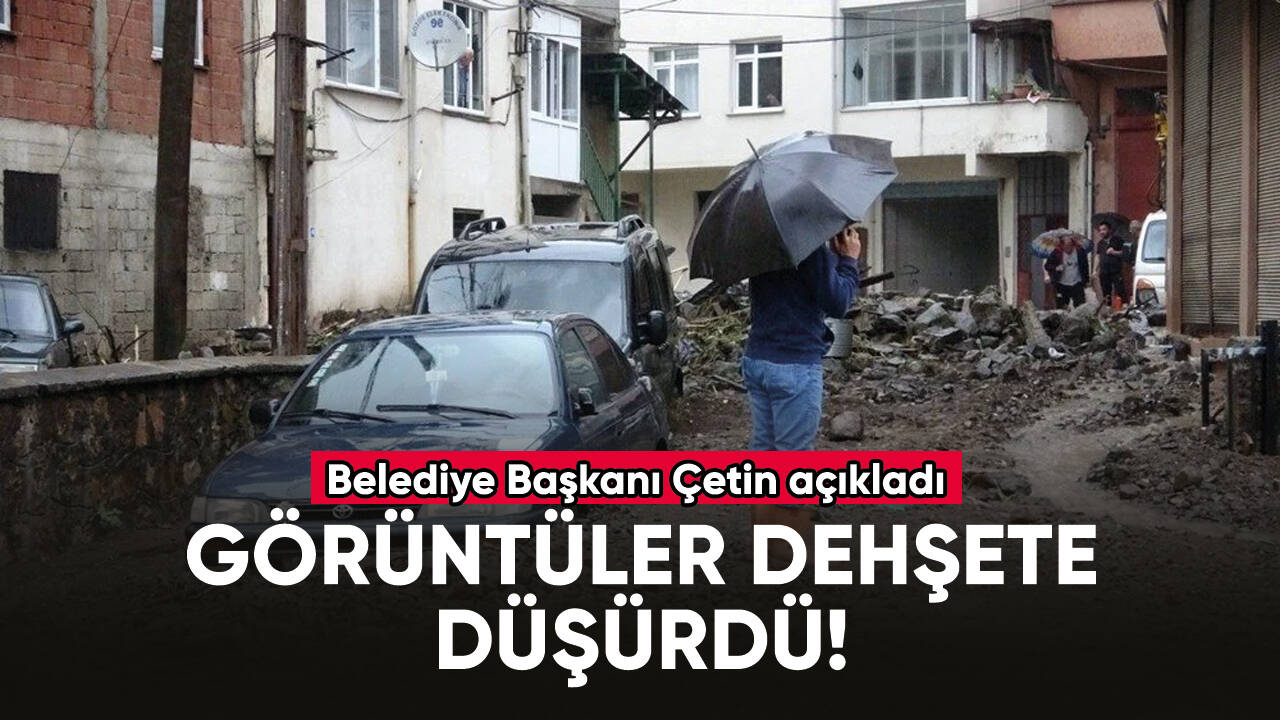 Giresun'da sağanak su baskınlarına neden oldu