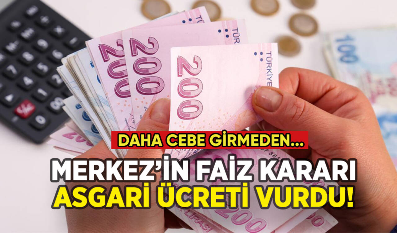 Merkez'in faiz kararı sonrası asgari ücrette korkutan gelişme!