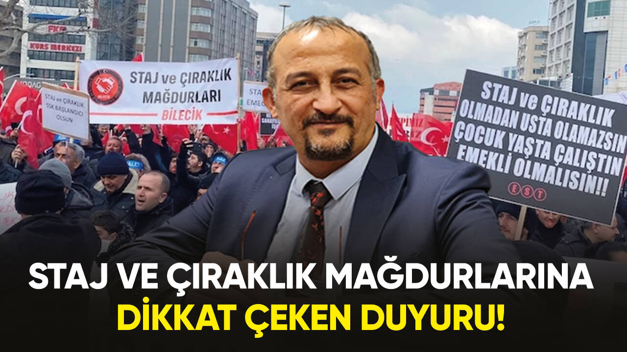 Murat Bal'dan staj ve çıraklık mağdurlarına dikkat çeken duyuru!