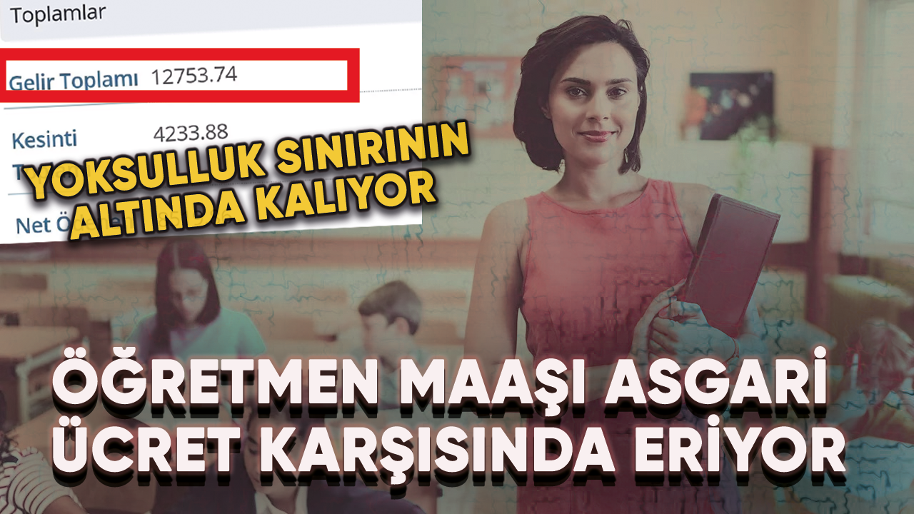 Öğretmen maaşı asgari ücret karşısında eriyor