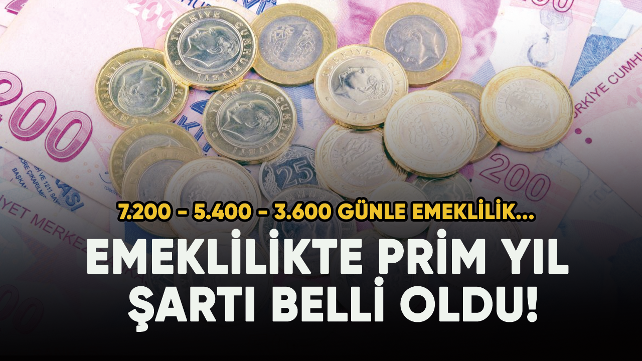 Son dakika... Emeklilikte prim yıl şartı belli oldu! 7.200 - 5.400 - 3.600 günle emeklilik...