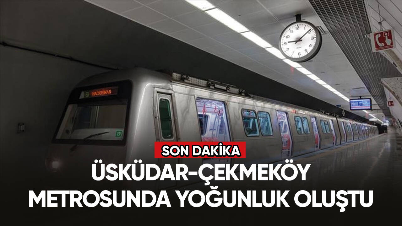 Üsküdar-Çekmeköy metrosundaki arıza nedeniyle yoğunluk oluştu