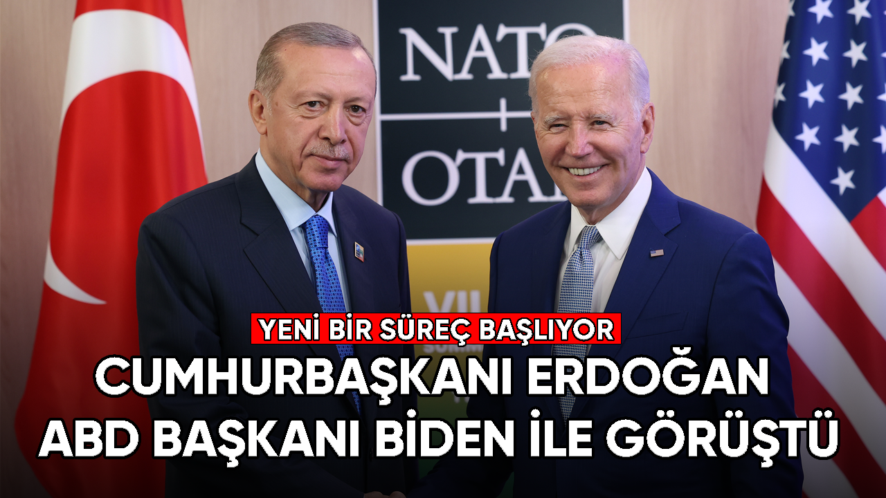 Cumhurbaşkanı Erdoğan ABD Başkanı Biden ile görüştü