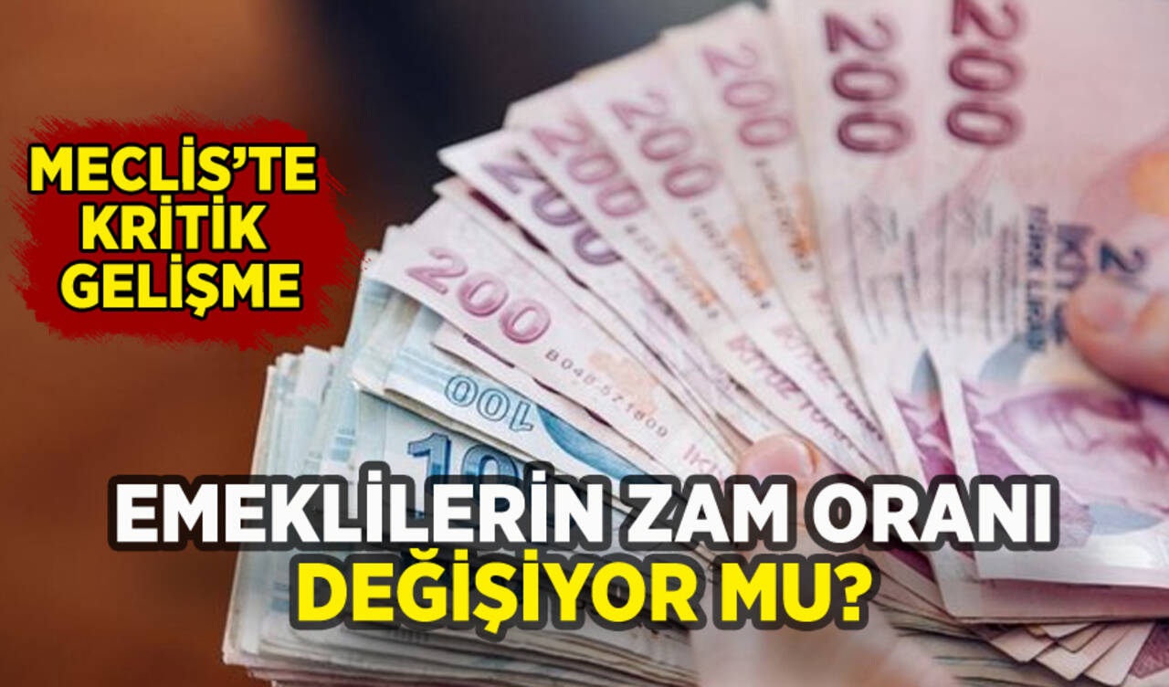 Emeklilerin zam oranı değişiyor mu? Meclis'te kritik gelişme