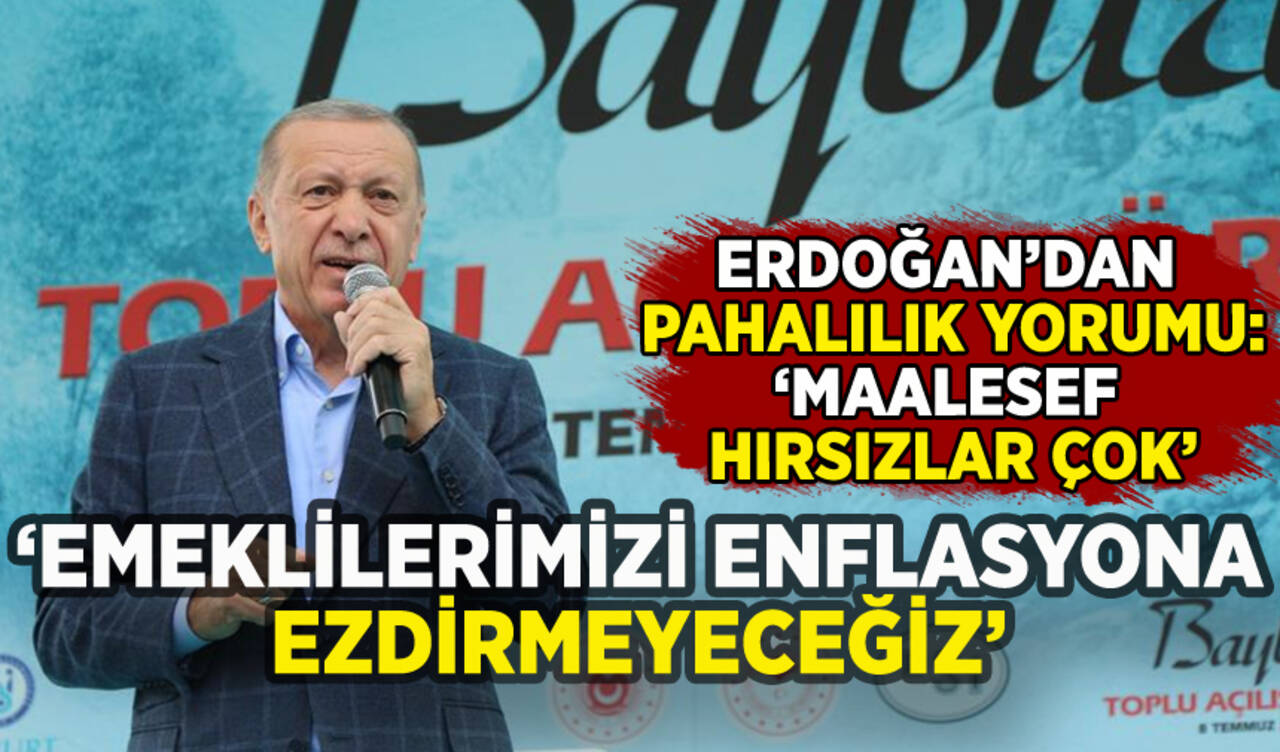 Erdoğan'dan Bayburt'ta emeklilere mesaj: 'Enflasyona ezdirmeyeceğiz'