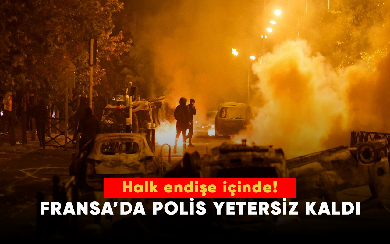 Fransa’da polis yetersiz kaldı! Protestoları bastırmak için zırhlı araçlar devreye girdi.