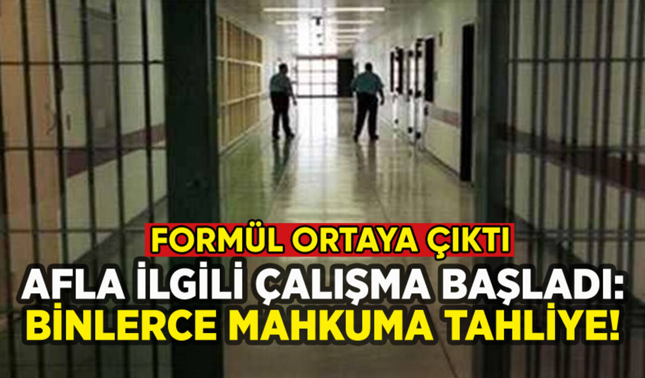 Af için çalışma başladı: 100 bine yakın mahkum yararlanacak!