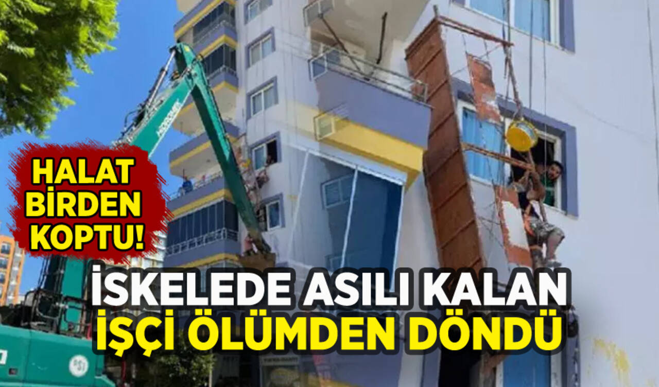 Mersin'de iskeleden düşen işçi ölümden döndü!