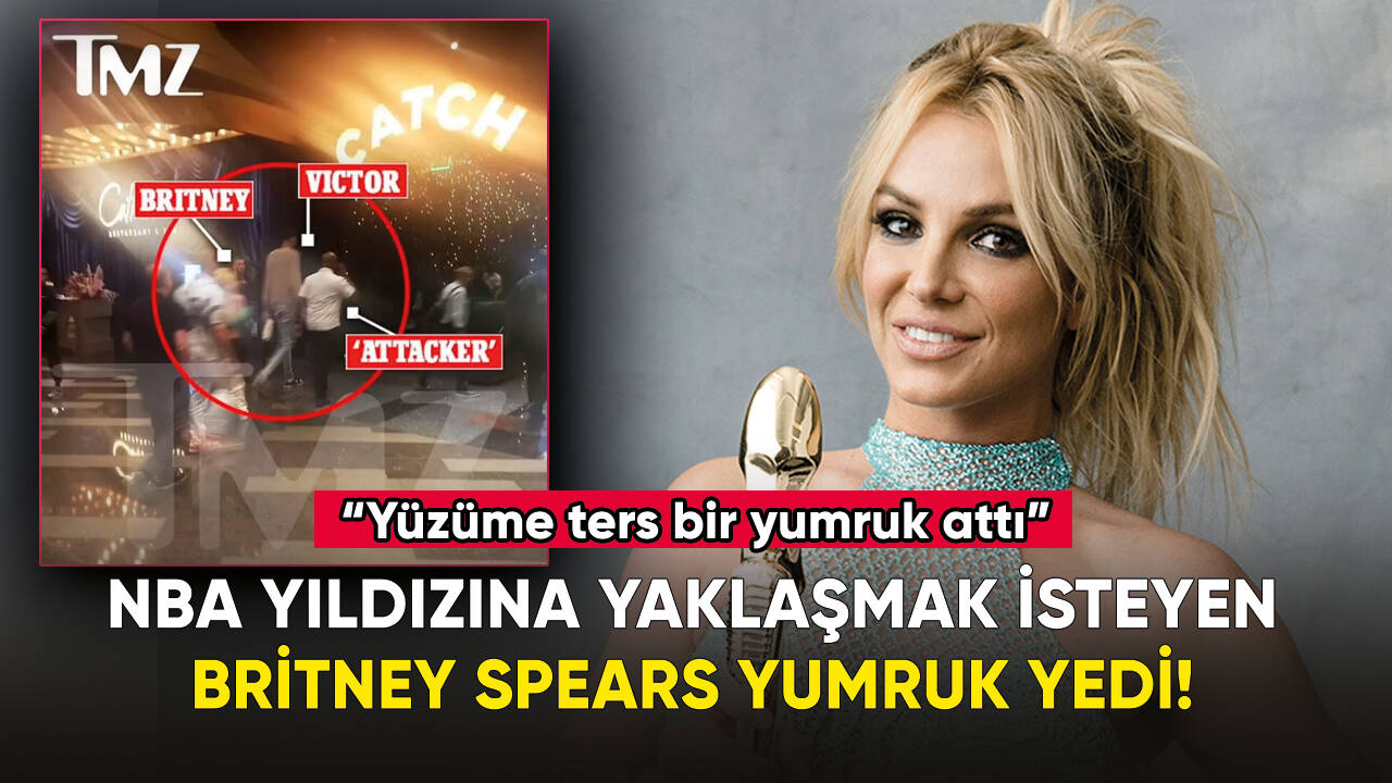 NBA yıldızına yaklaşmaya çalışan Britney Spears, yumruk yedi