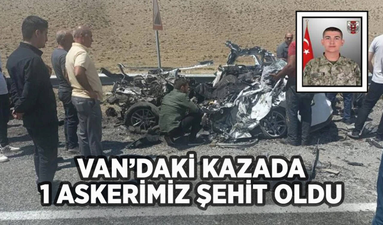 Van'daki trafik kazasında 1 asker şehit oldu