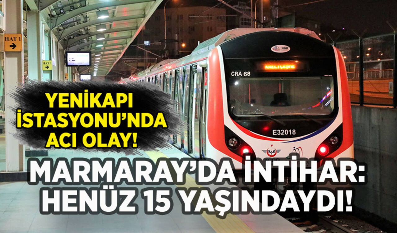 Marmaray'da intihar: 15 yaşındaki çocuk kendini raylara bıraktı!