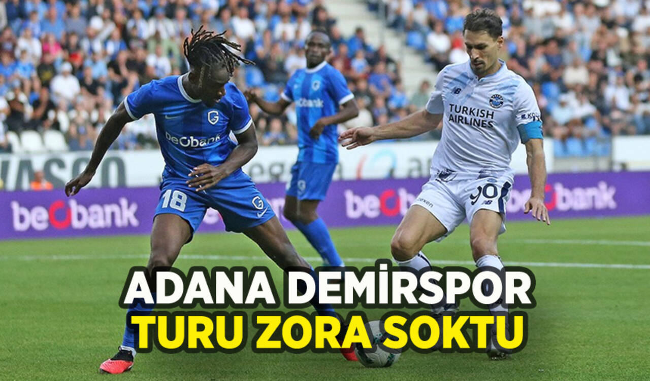 Adana Demirspor Genk'e yenilerek turu zora soktu