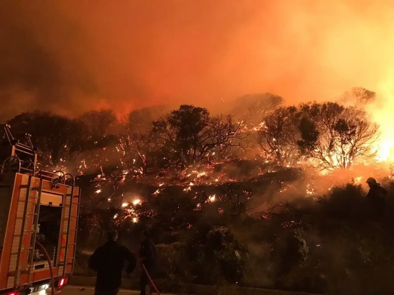 Antalya'nın Kaş ilçesinde makilik alanda yangın çıktı