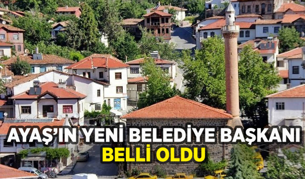 Ayaş'ın yeni belediye başkanı seçildi