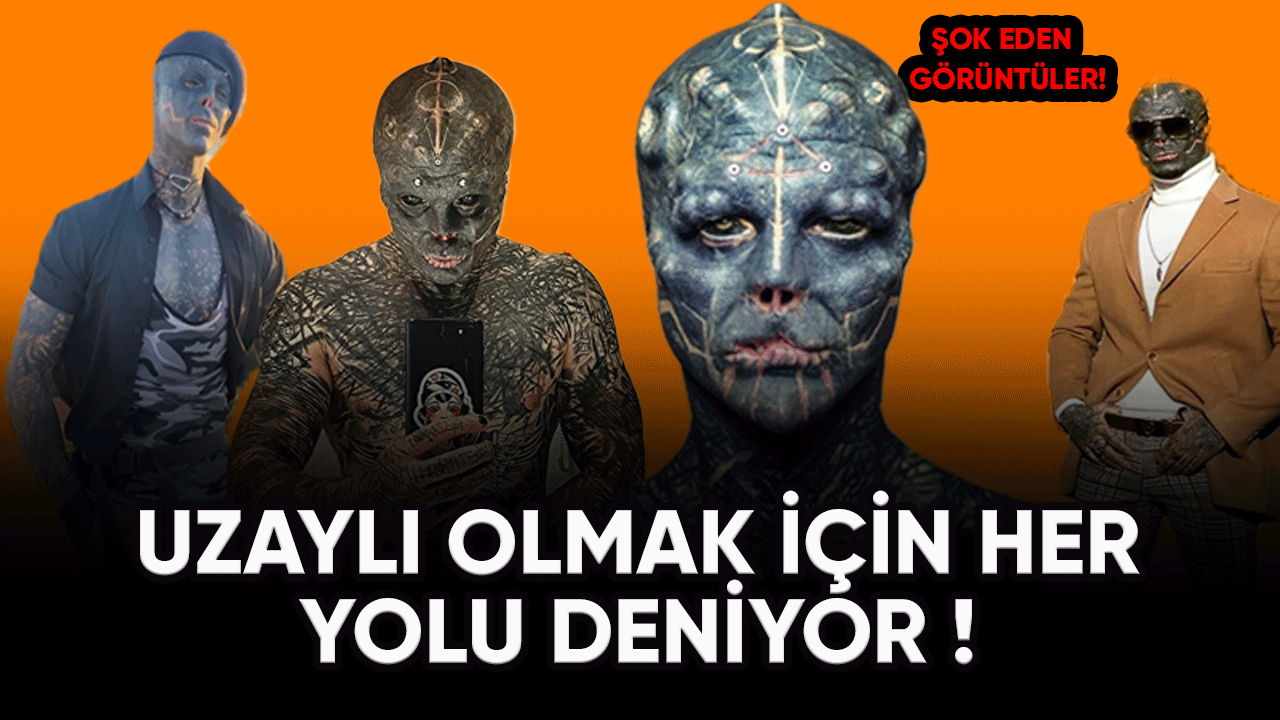 Uzaylı olmak için her yolu deniyor !