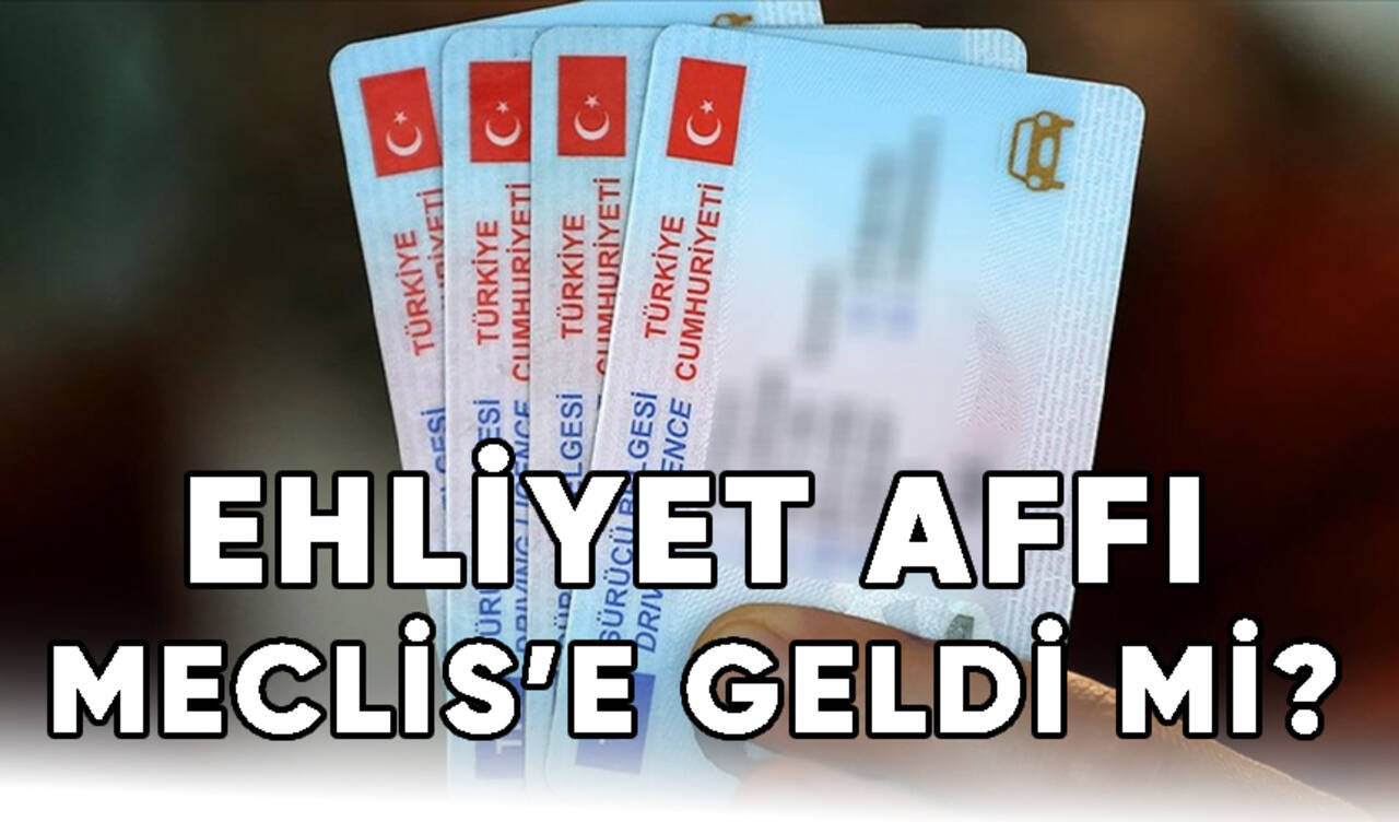 Ehliyet affı torba yasaya ne zaman girecek mi?