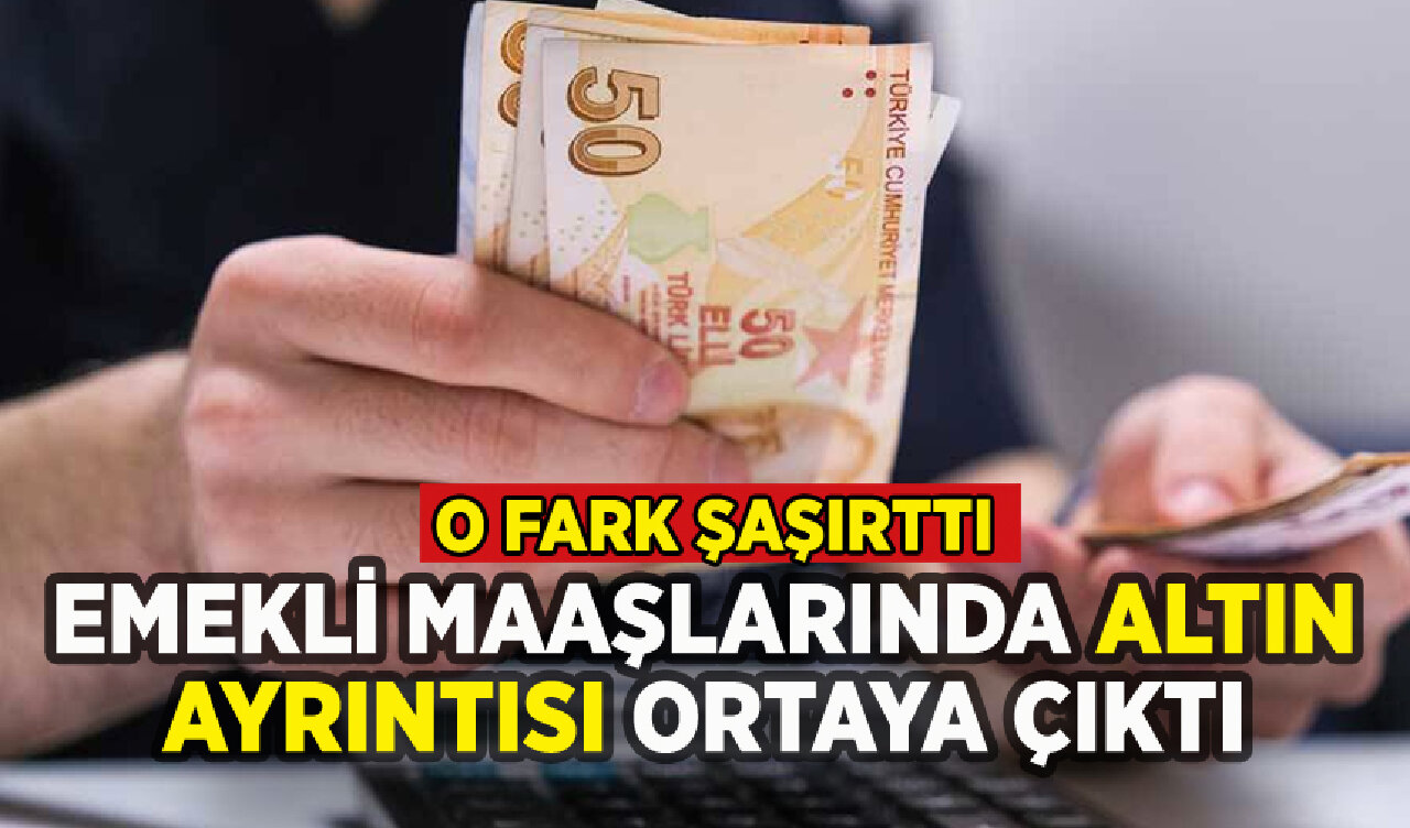 Emekli maaşlarında altın ayrıntısı ortaya çıktı: O fark şaşırttı!