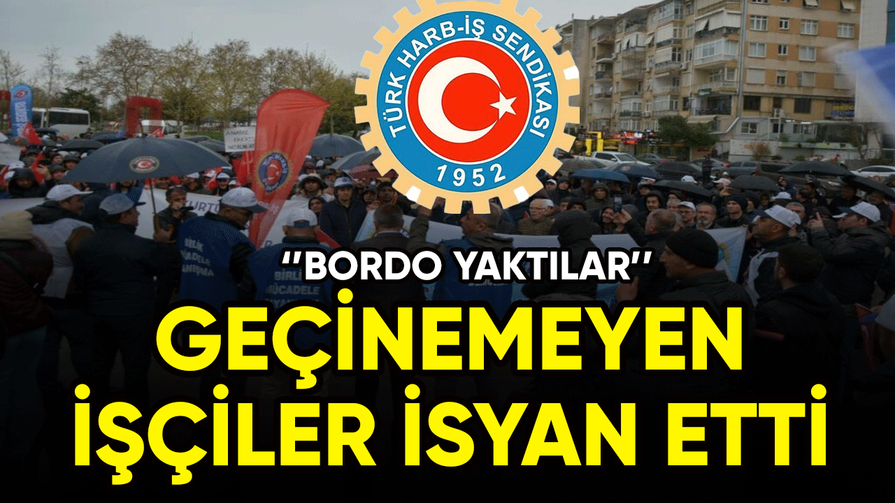 Geçinemeyen işçiler isyan etti! Bordro yaktılar