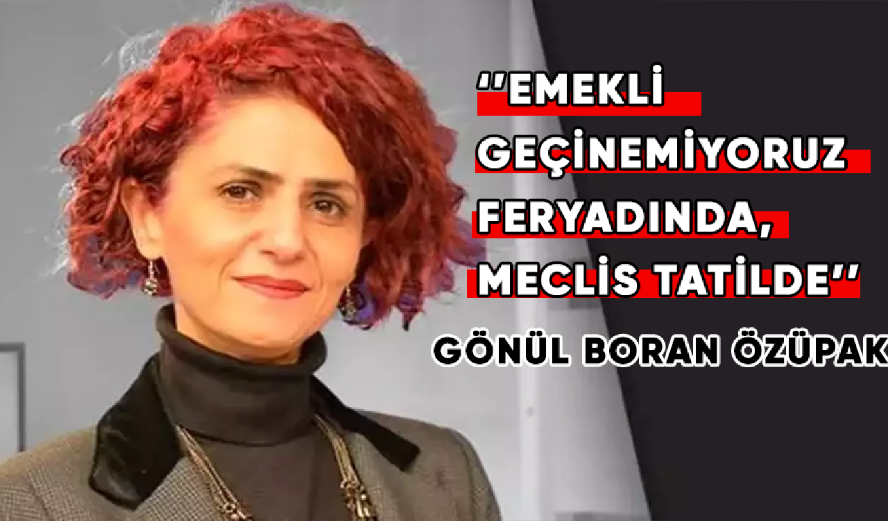 Gönül Boran Özüpak: Emekli geçinemiyoruz feryadında, meclis tatilde