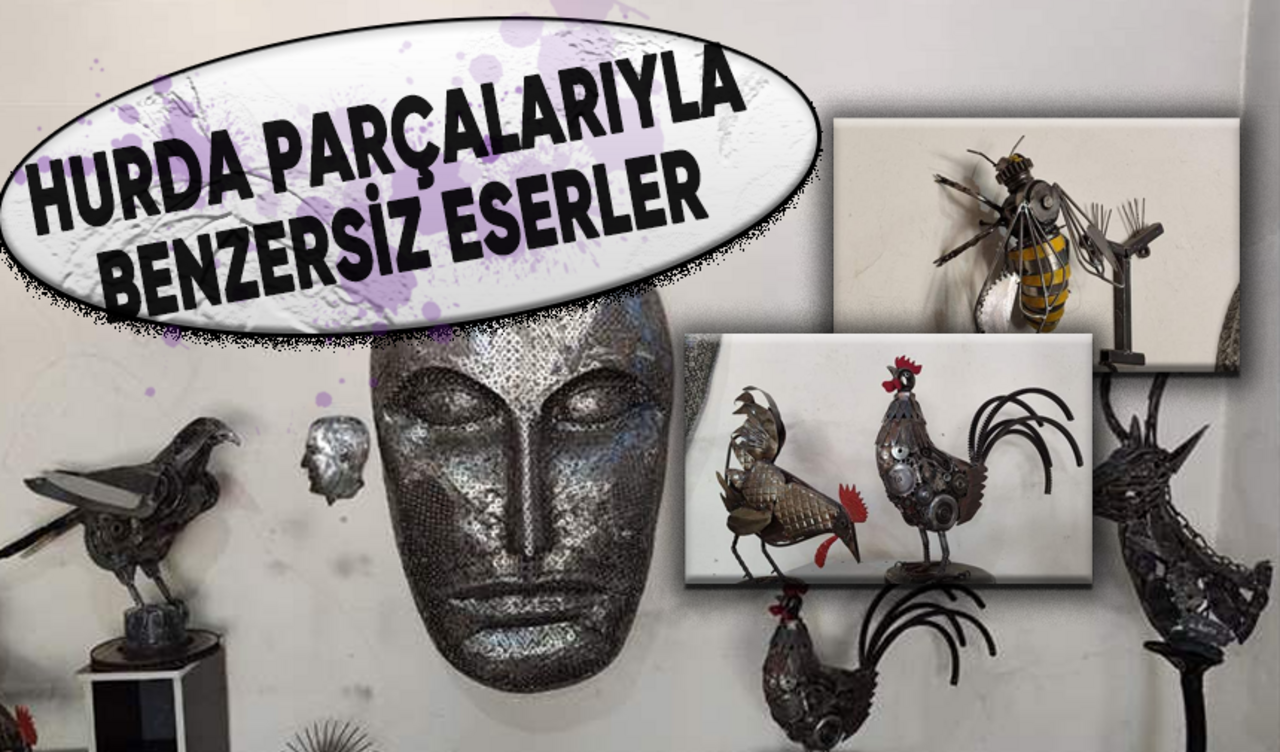 Hurda Parçalarıyla Sanat: İranlı Heykeltıraş Van'da Benzersiz Eserler Yaratıyor