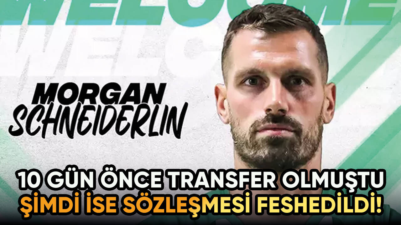 Konyaspor Morgan Schneiderlin'in ayrıldığını açıkladı