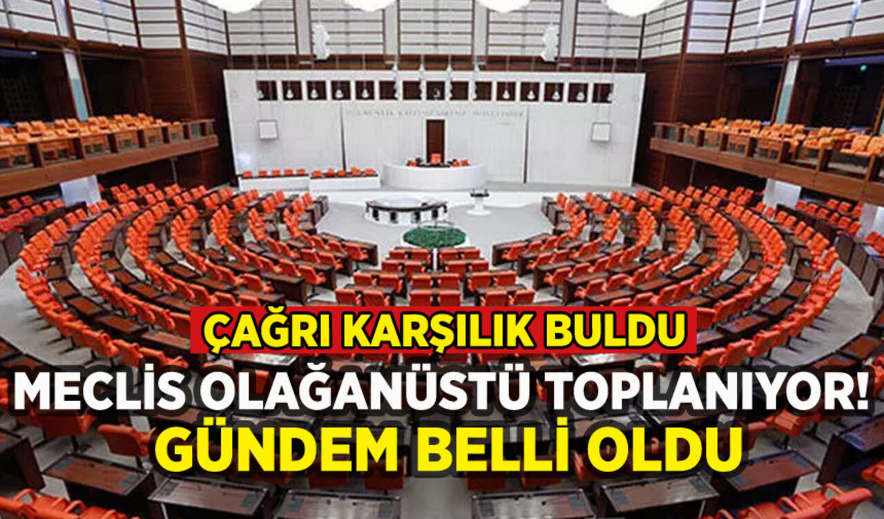 TBMM olağanüstü toplanıyor: İşte gündem konusu