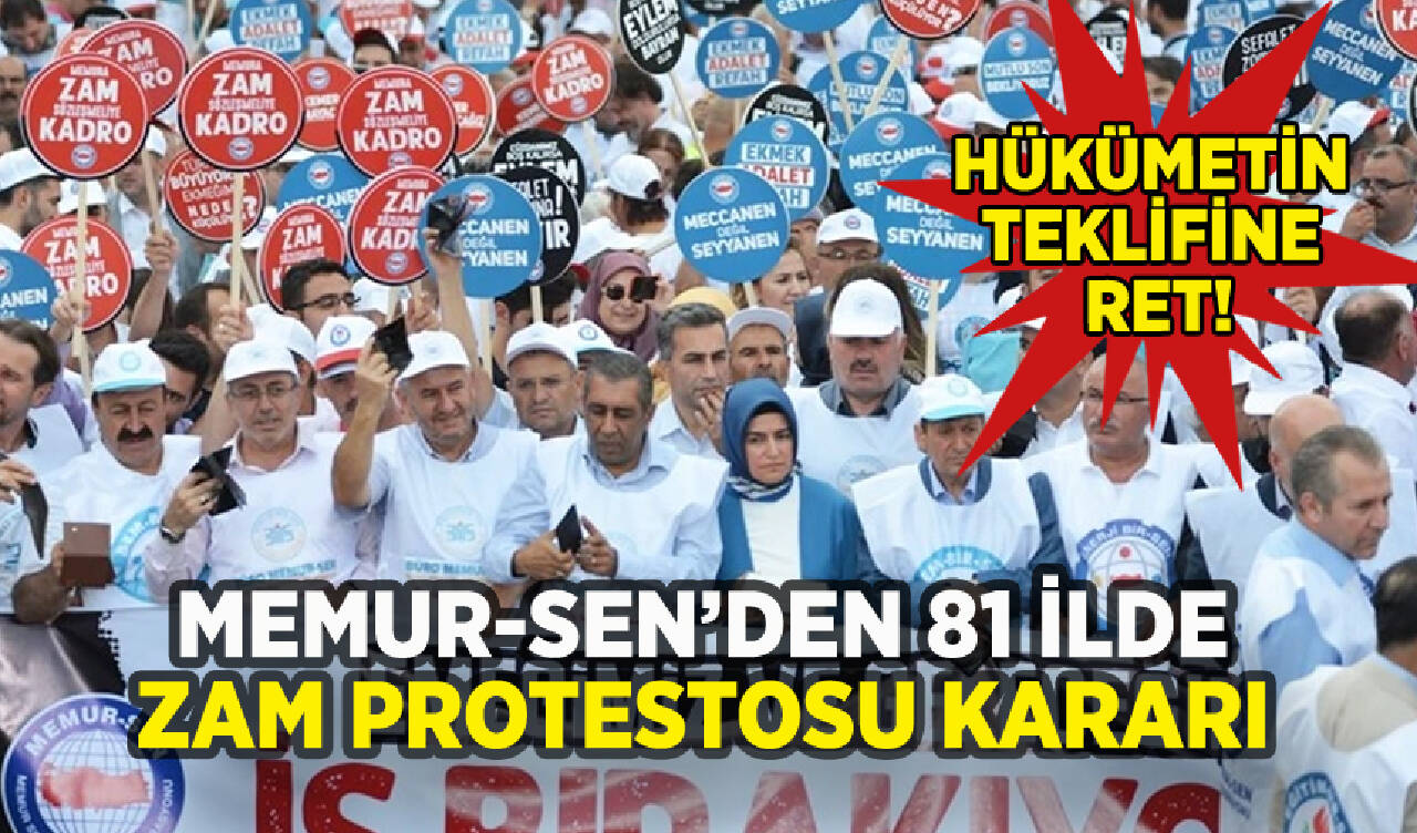 Memur-Sen'den hükümetin zam teklifine 81 ilde protestolu yanıt