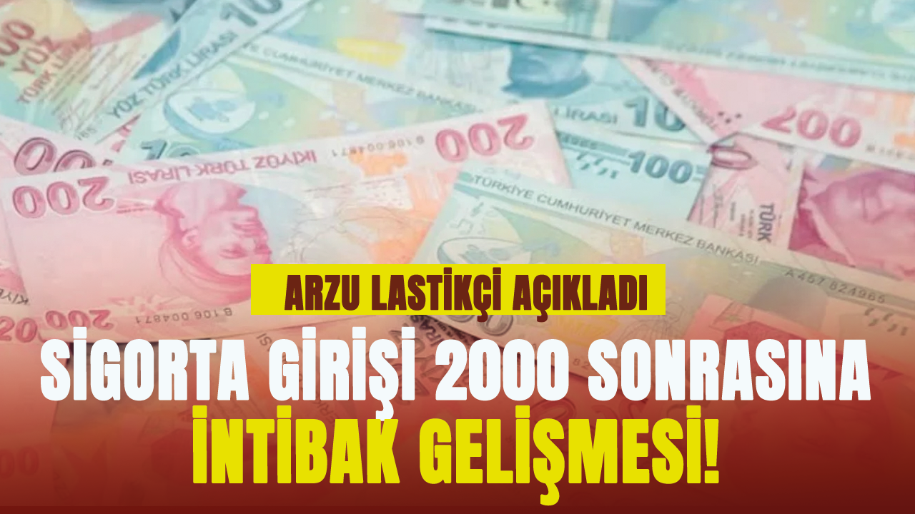 Sigorta girişi 2000 sonrasına intibak gelişmesi!