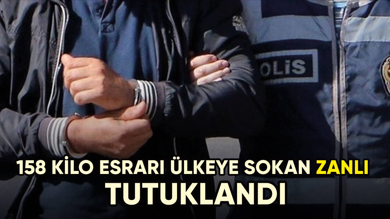 Adana'da 158 kilogram esrar ele geçirilmesiyle ilgili gözaltına alınan zanlı tutuklandı