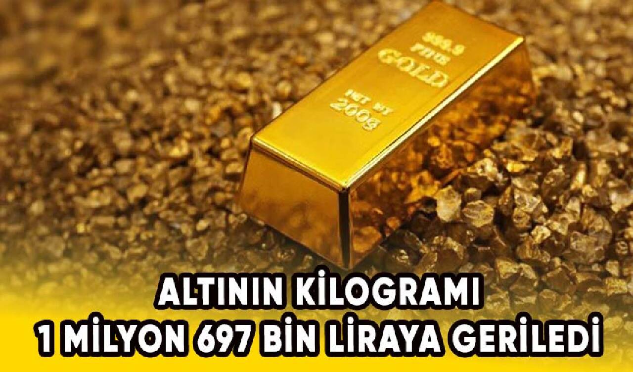 Altının kilogramı 1 milyon 697 bin liraya geriledi