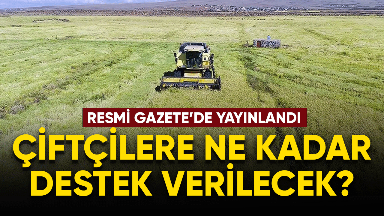 Çiftçilere ne kadar destek verilecek?