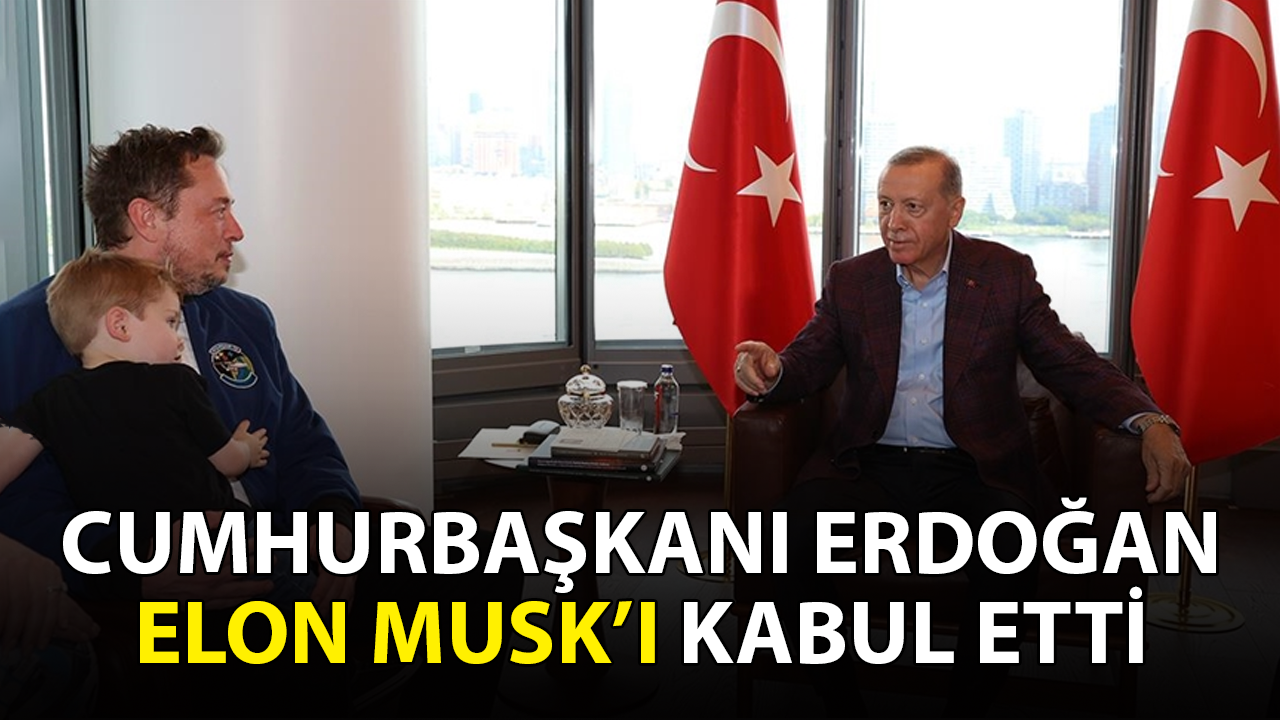 Cumhurbaşkanı Erdoğan Türkevi'nde Elon Musk'ı kabul etti