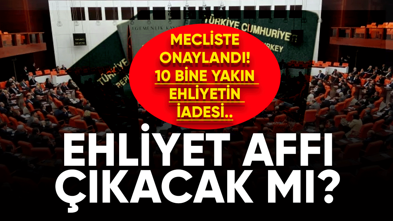 Ehliyet affı çıktı mı ?