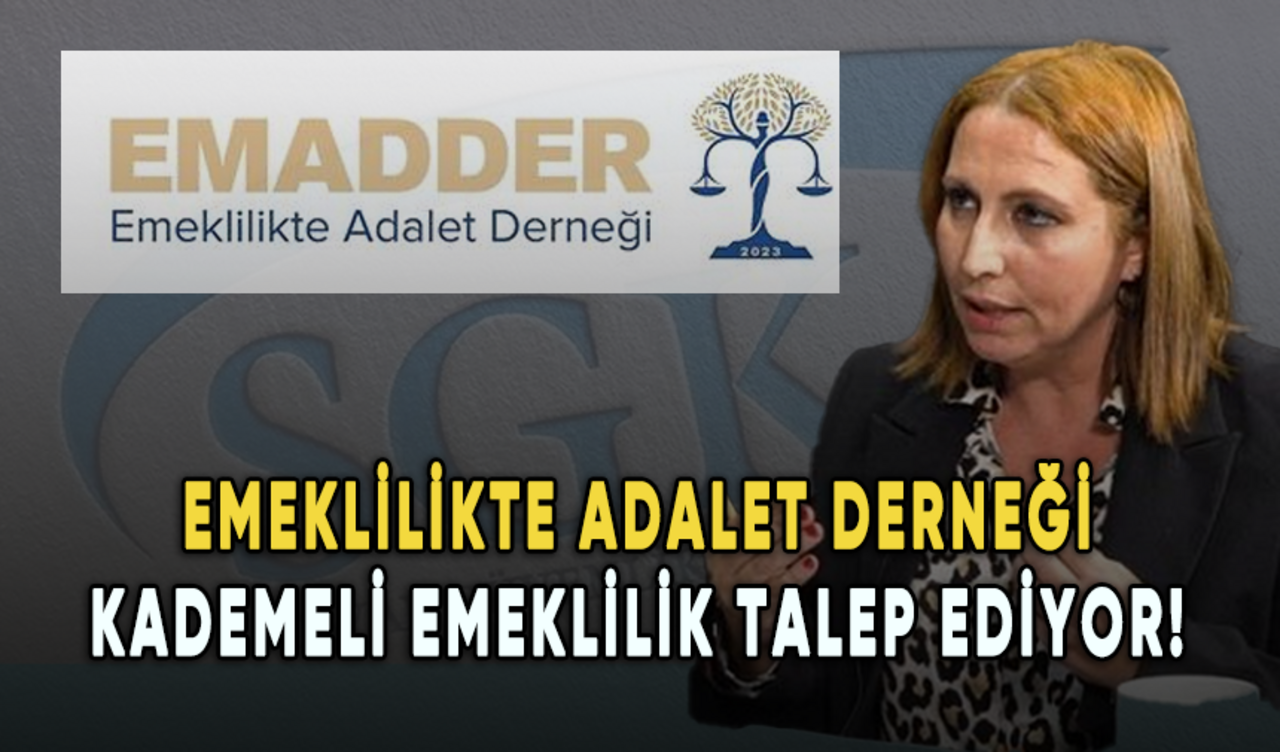 Emeklilikte Adalet Derneği kademeli emeklilik talep ediyor!