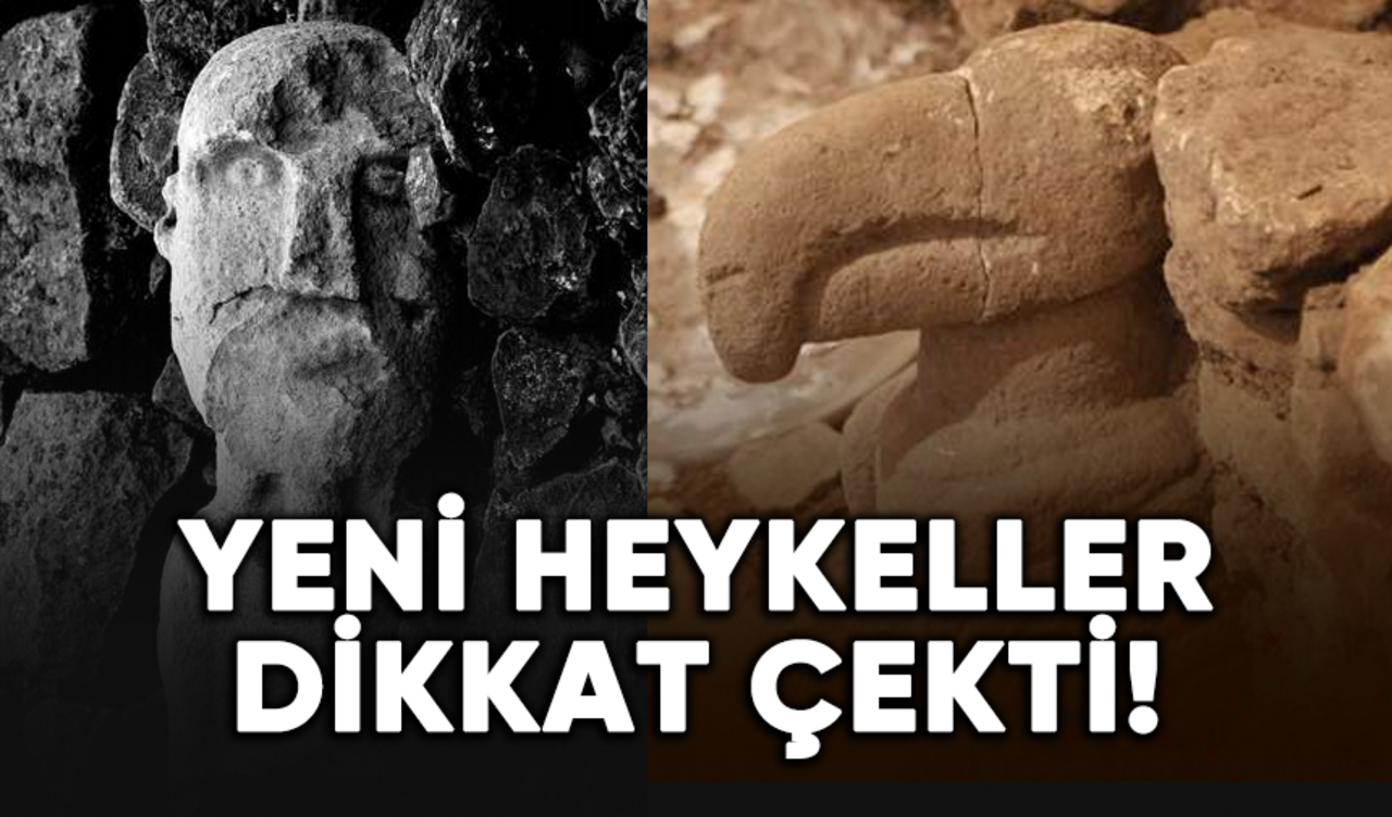 Göbeklitepe ve Karahantepe'de dikkat çeken yeni heykeller!