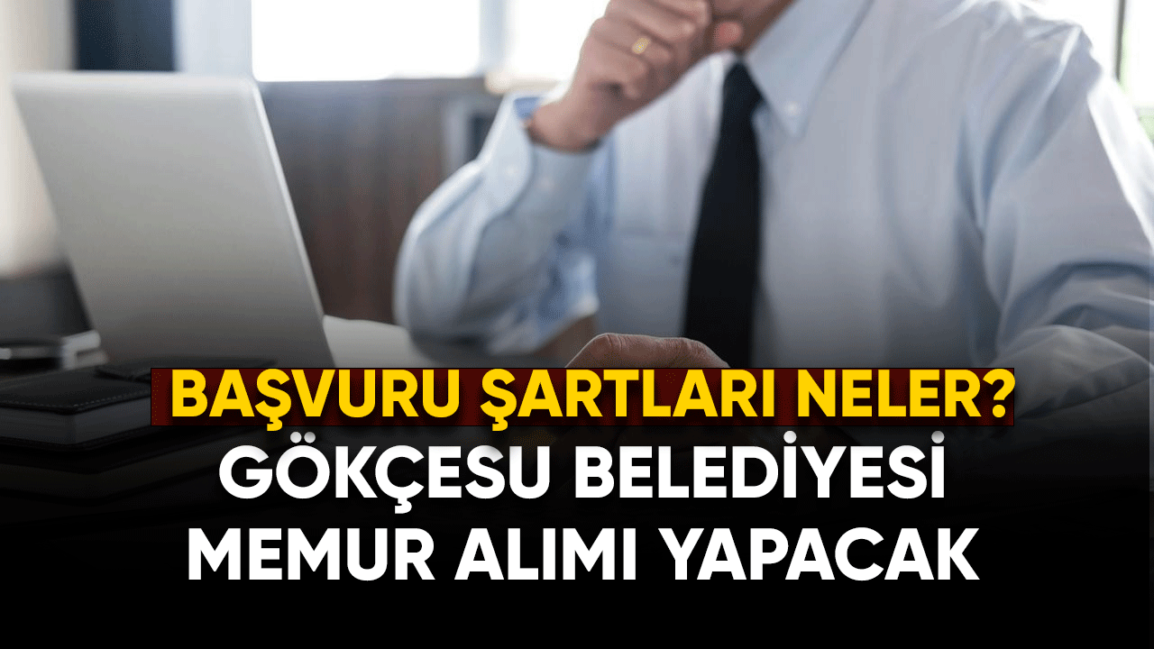 Gökçesu Belediyesi memur alımı yapacak Başvuru şartları neler