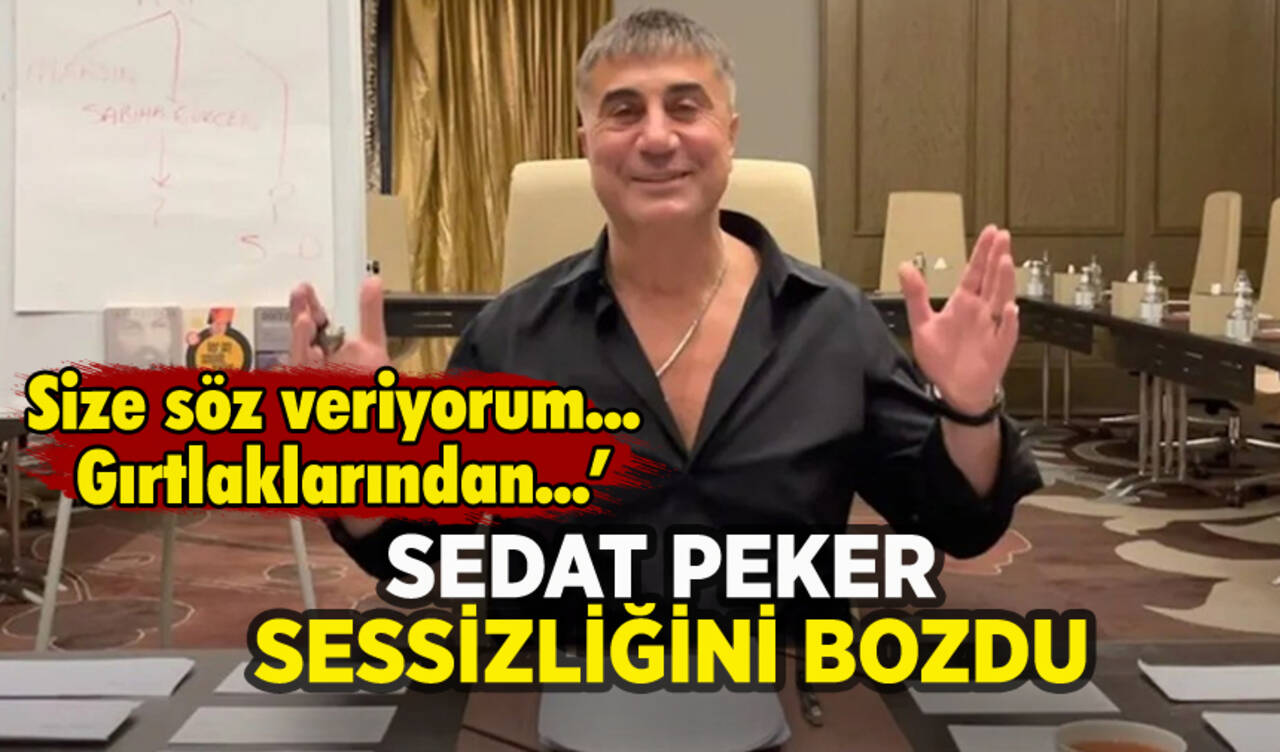 Sedat Peker sessizliğini bozdu: 'Söz veriyorum... Gırtlaklarından...'