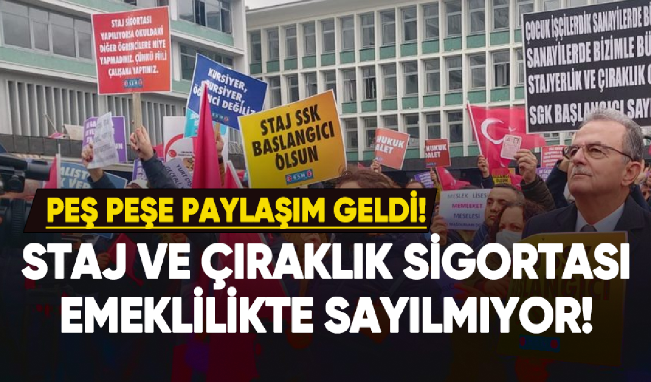 Staj ve çıraklık mağdurları: Çırak sanayinin kalbidir