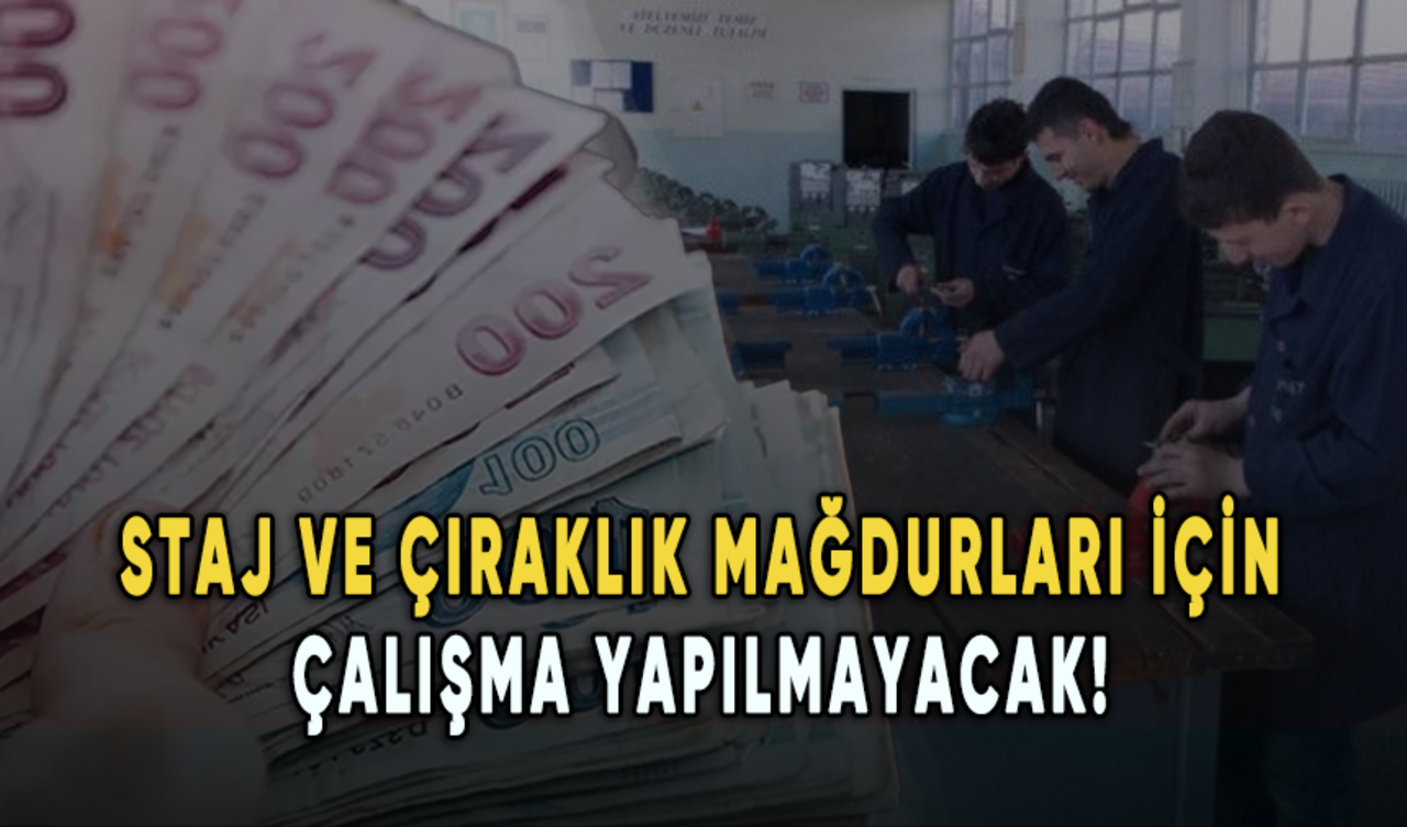 Tepkiler çığ gibi büyüyor: Staj ve çıraklık mağdurları için çalışma yapılmayacak!