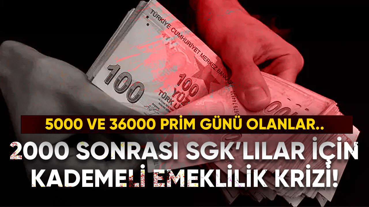 2000 sonrası SGK'lıların kademeli emeklilik krizi çığ gibi büyüyor